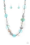 Seashore Spa Blue Paparazzi Necklace All Eyes On U Jewelry
