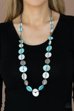 Seashore Spa Blue Paparazzi Necklace All Eyes On U Jewelry