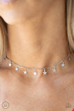 Little Miss Americana Silver Paparazzi Necklace All Eyes On U Jewelry