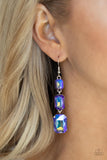 Cosmic Red Carpet Blue Paparazzi Earrings All Eyes On U Jewlelry