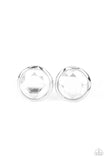 Double-Take Twinkle White Paparazzi Earrings All Eyes On U Jewelry 