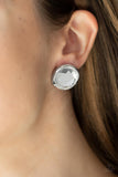 Double-Take Twinkle White Paparazzi Earrings All Eyes On U Jewelry 