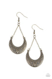 All in the PASTURE - Brass Paparazzi Earring All Eyes On U Jewelry