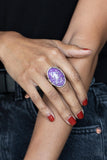 Glittery With Envy Purple Paparazzi Ring All Eyes On U Jewelry
