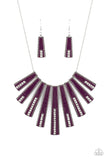 FAN-tastically Deco Purple Paparazzi Necklace All Eyes On U Jewelry 