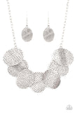 Industrial Wave - Silver Paparazzi Necklace All Eyes On U Jewelry
