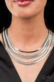 Paparazzi Zi Collection Necklace-Persuasive-Silver All Eyes On U Jewel