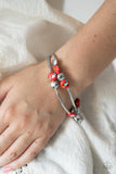 Terrazzo Territory - Red Paparazzi Bracelet All Eyes On U Jewelry