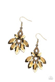 Galaxy Grandeur - Brass Paparazzi Earrings All Eyes On U Jewelry