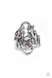 Flirtatiously Flowering - Pink Paparazzi Ring