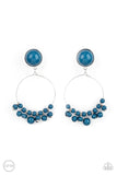 Cabaret Charm Blue Paparazzi EarringsAll Eyes On U Jewelry Store