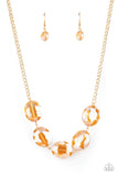 Cosmic Closeup Gold Paparazzi Necklace All Eyes On U Jewelry Store