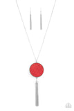 Wondrously Woven Red Paparazzi Necklace All Eyes On U Jewelry