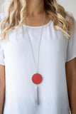 Wondrously Woven Red Paparazzi Necklace All Eyes On U Jewelry