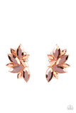 Instant Iridescence - Copper Paparazzi Earrings All Eyes On U Jewelry