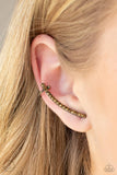 Give Me The SWOOP Brass Paparazzi Earring All Eyes On U Jewelry Store