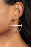 Dynamic Diameter - Silver Paparazzi Earrings All Eyes On U Jewelry