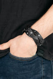 Rugged Roundup - Black Paparazzi Bracelet All Eyes On U Jewelry