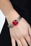 Mystical Magic-Red Cuff Paparazzi Bracelet All Eyes On U Jewelry 