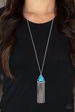 Proudly Prismatic Blue Paparazzi Necklace All Eyes On U Jewelry