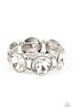 Powerhouse Hustle White Paparazzi Bracelet