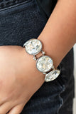 Powerhouse Hustle White Paparazzi Bracelet