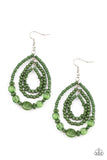 Prana Party Green Paparazzi Earrings All Eyes On U Jewelry