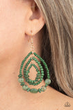 Prana Party Green Paparazzi Earrings All Eyes On U Jewelry