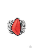 Soul Trek - Red Paparazzi Rings All Eyes On U Jewelry