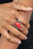 Soul Trek - Red Paparazzi Rings All Eyes On U Jewelry