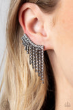 Thunderstruck Sparkle - Black Paparazzi Earrings