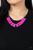Vivaciously Versatile Pink Paparazzi Neckace All Eyes On U Jewelry