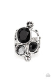 Demandingly Duchess - Black Paparazzi Ring All Eyes On U Jewelry