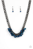 Galactic Knockout Blue Paparazzi Necklace All Eyes On U Jewelry Store