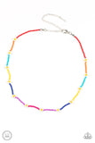 Colorfully Flower Child - Multicolor Paparazzi Necklace All Eyes On U 