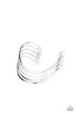 Tantalizingly Tiered Silver Paparazzi Bracelet All Eyes On U Jewelry