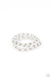 Eiffel Tower Tryst White Paparazzi Bracelet All Eyes On U Jewelry