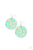 Catwalk Safari - Blue Paparazzi Earrings All Eyes On U Jewelry 