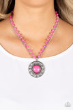 Sahara Suburb Pink  Paparazzi Necklace