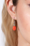 Vivacious Vanity - Orange Paparazzi Necklace All Eyes On U Jewelry