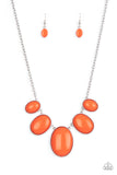 Vivacious Vanity - Orange Paparazzi Necklace All Eyes On U Jewelry