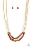 Bermuda Bellhop - Brown Paparazzi Necklace All Eyes On U Jewelry