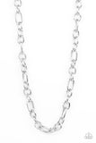 Ringside Throne - Silver Paparazzi Necklace All Eyes On U Jewelry