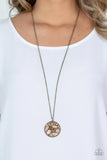 Iridescently Influential - Brown Paparazzi Necklace All Eyes On U 