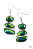 Gem Galaxy - Green Paparazzi Earrings All Eyes On U Jewelry