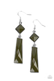Hollywood Harmony - Green Paparazzi Earrings All Eyes On U Jewelry