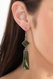 Hollywood Harmony - Green Paparazzi Earrings All Eyes On U Jewelry