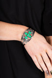 Caribbean Cabana - Green Paparazzi Bracelet All Eyes On U Jewelry