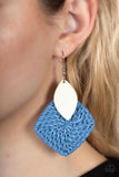 Sabbatical WEAVE - Blue Paparazzi Earrings All Eyes On U Jewelry