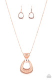 Park Avenue Attitude - Copper Paparazzi Necklace All Eyes On U Jewelry